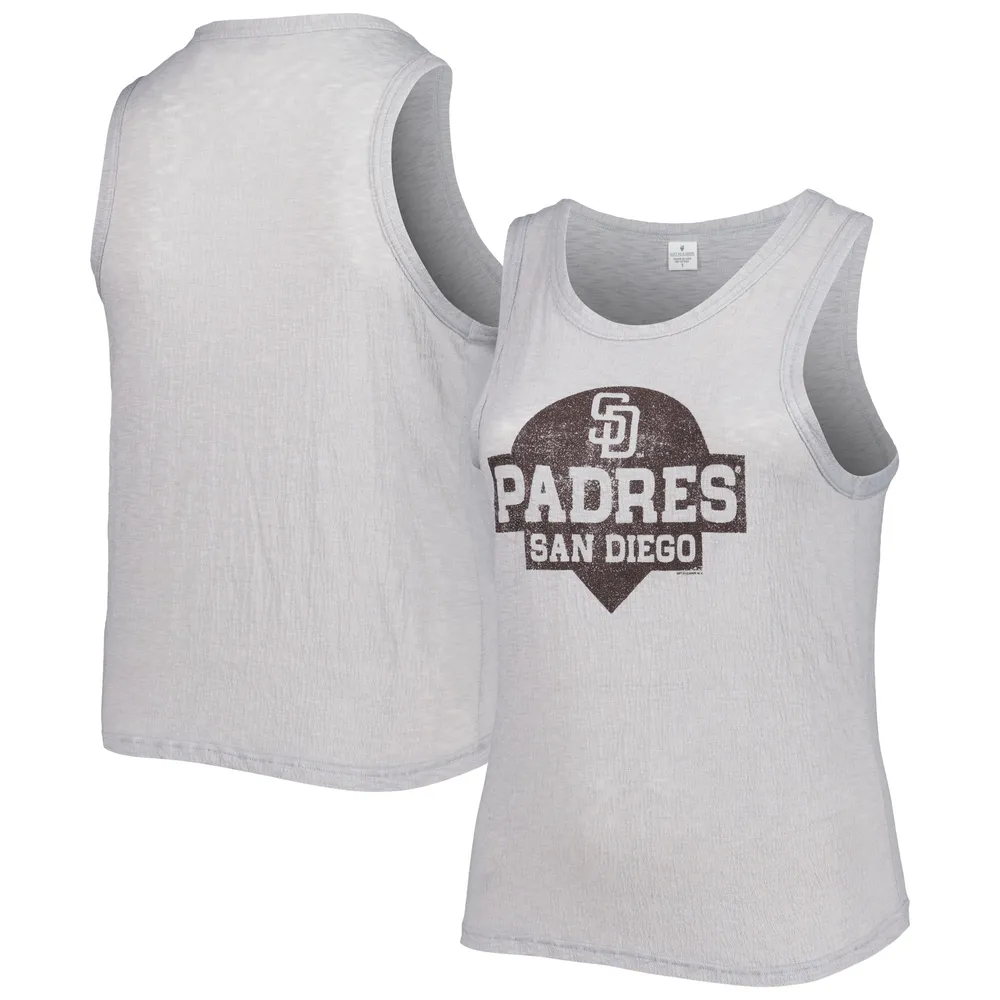 DKNY Women's Sport Brown San Diego Padres Madison Tri-Blend Tank