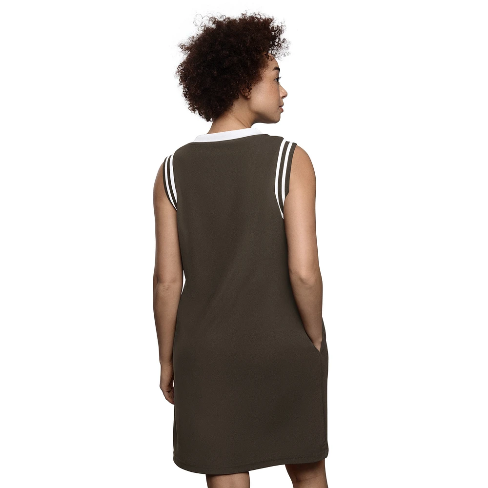 Women's Starter  Brown San Diego Padres Fast Track Sneaker V-Neck Dress