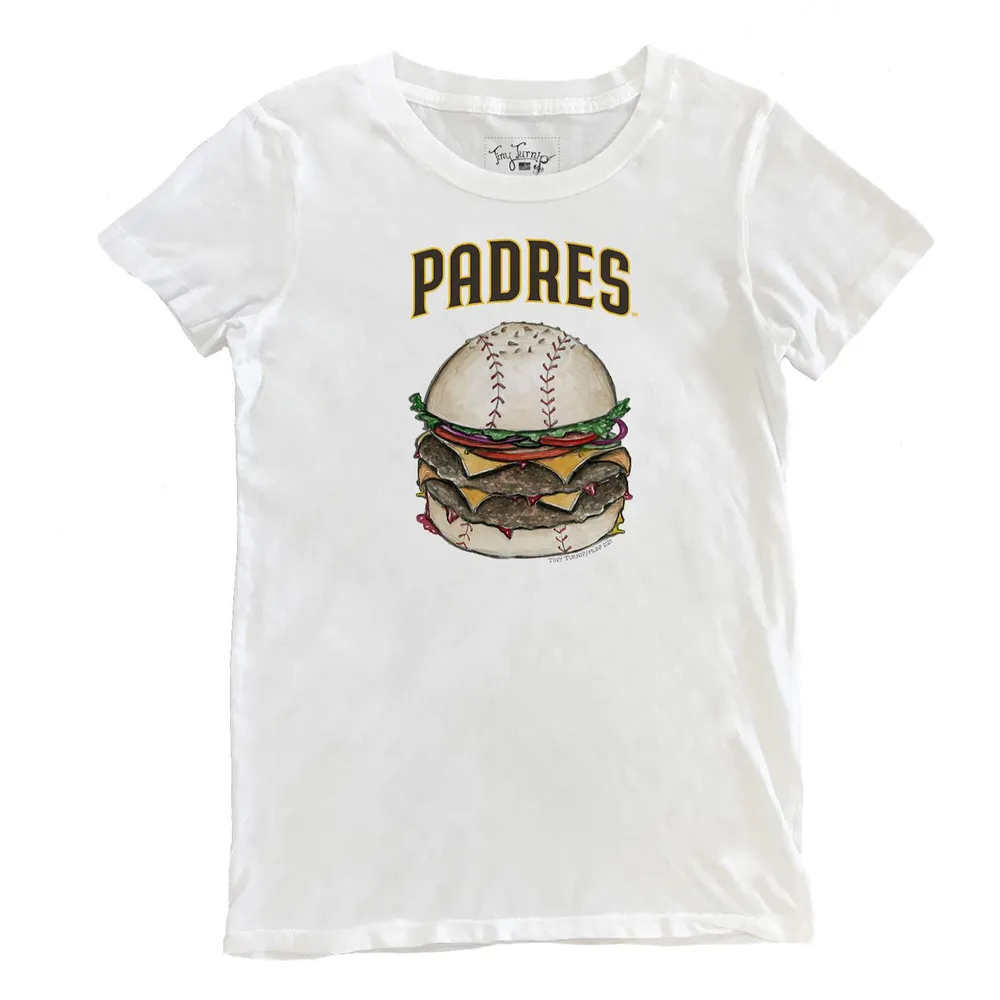 San Diego Padres Women's Plus Size Colorblock T-Shirt - White