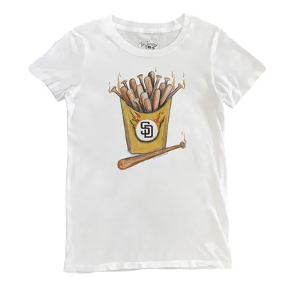 THE WILD COLLECTIVE Women's The Wild Collective Black San Diego Padres  Cropped T-Shirt