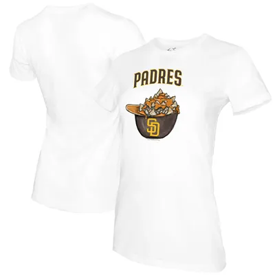 THE WILD COLLECTIVE Women's The Wild Collective Black San Diego Padres  Cropped T-Shirt
