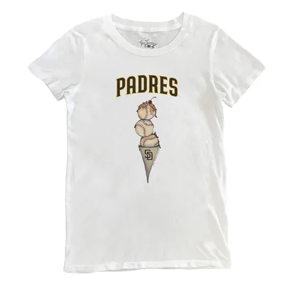 THE WILD COLLECTIVE Women's The Wild Collective Black San Diego Padres  Cropped T-Shirt