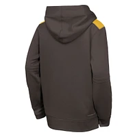 Youth Nike  Brown San Diego Padres Authentic Collection Performance Pullover Hoodie