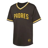 Youth Brown San Diego Padres Relief Pitcher V-Neck T-Shirt