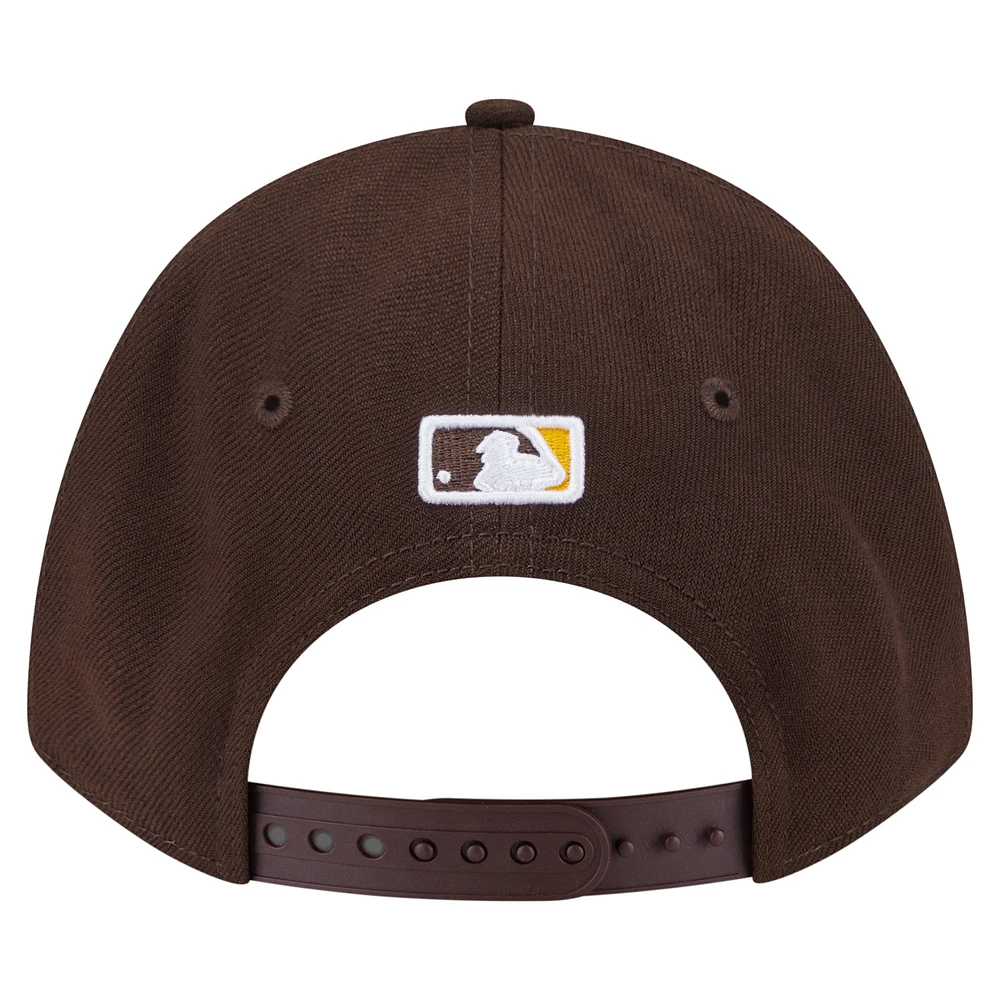 Youth New Era  Brown San Diego Padres  Player Replica 9FORTY Adjustable Hat