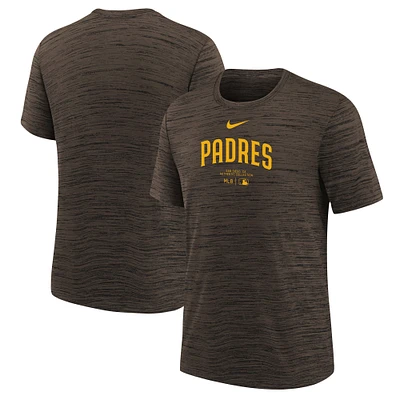 T-shirt Nike marron San Diego Padres Authentic Collection Practice Performance pour jeune