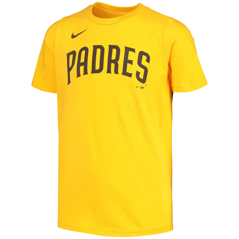 Nike Youth Nike Fernando Tatis Jr. Gold San Diego Padres Player Name &  Number T-Shirt
