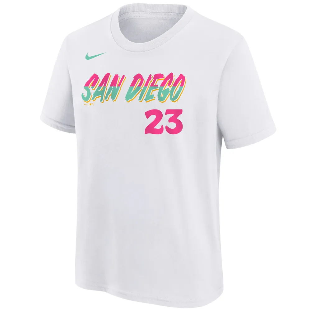 Youth Nike Fernando Tatis Jr. White San Diego Padres 2022 City Connect Name & Number T-Shirt Size: Small