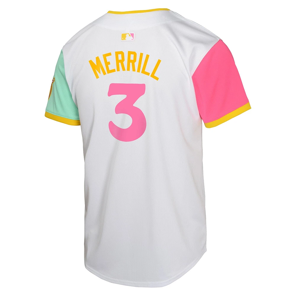 Youth Nike Jackson Merrill White San Diego Padres City Connect Limited Jersey