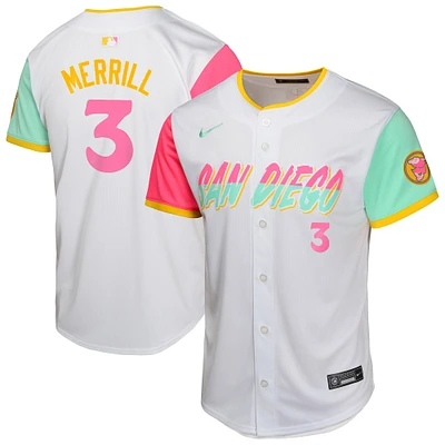 Youth Nike Jackson Merrill White San Diego Padres City Connect Limited Jersey