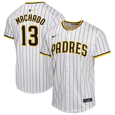 Maillot de joueur match à domicile Nike Manny Machado pour jeunes des San Diego Padres, blanc