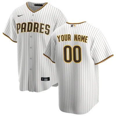 Men's Nike White/Brown San Diego Padres Home Authentic Team Jersey