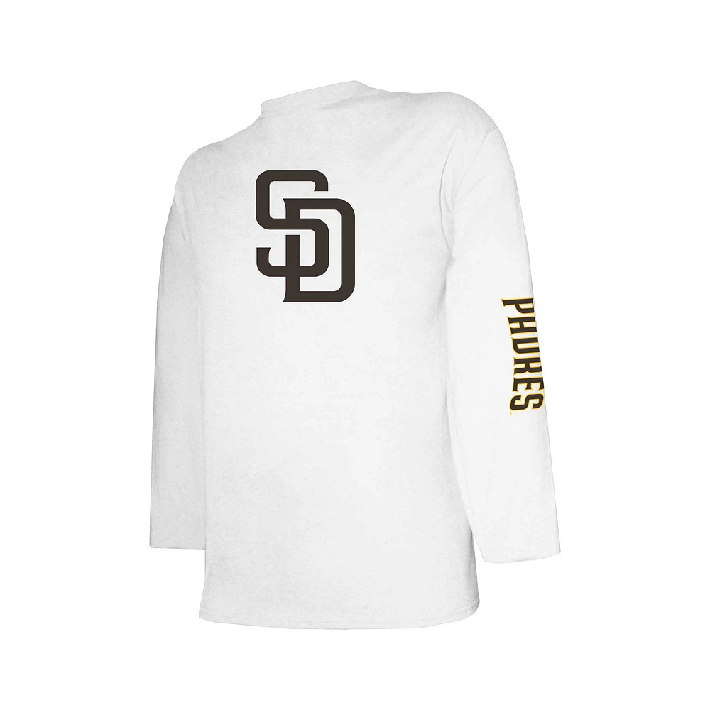 Youth Stitches Brown/White San Diego Padres Combo T-Shirt Set