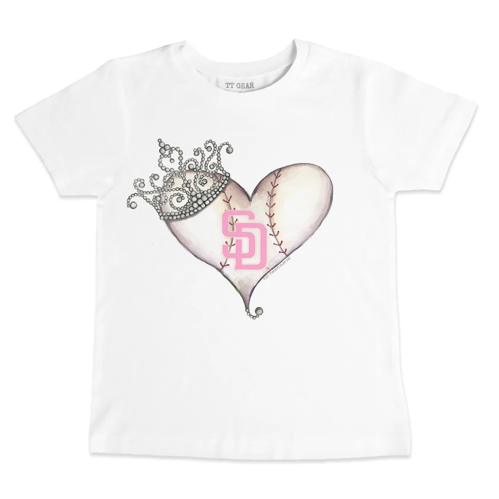 Lids San Diego Padres Tiny Turnip Women's Baseball Love T-Shirt - Gold