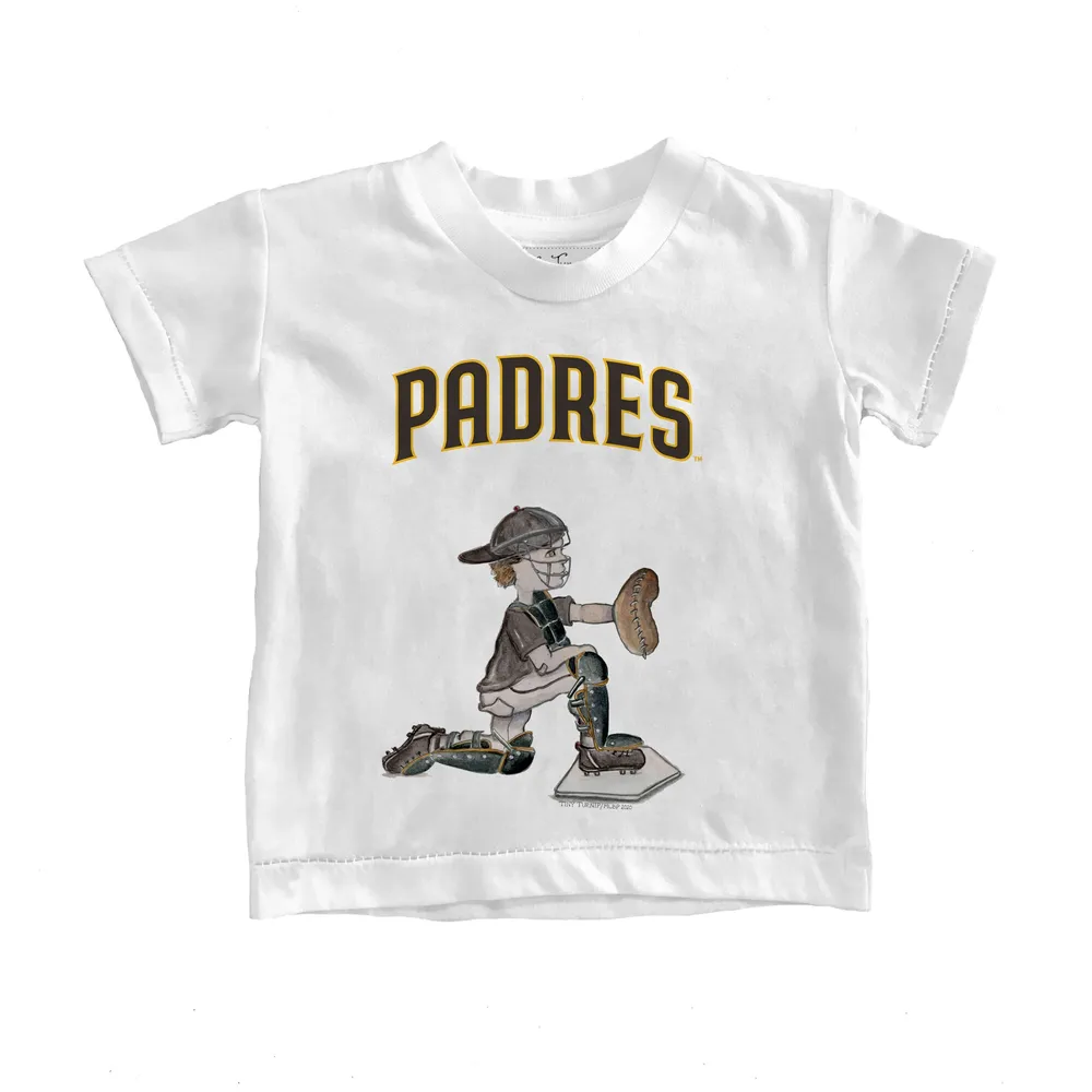Lids San Diego Padres Tiny Turnip Youth Caleb the Catcher T-Shirt - White