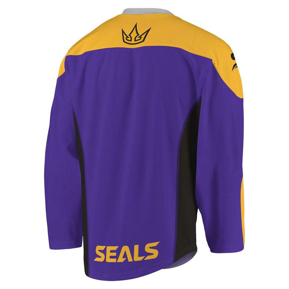 Men's Purple/Gold San Diego Seals Replica Jersey