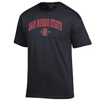 Men's Champion  Black San Diego State Aztecs Arched Logo T-Shirt