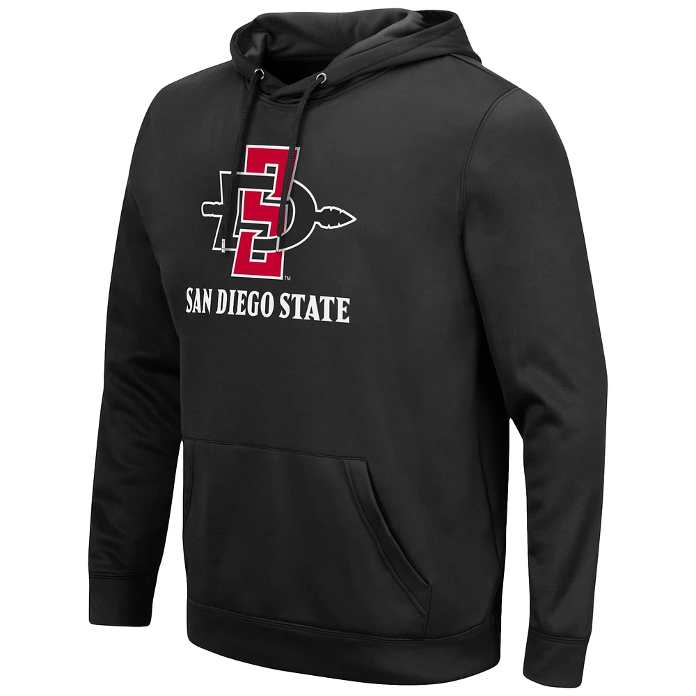 Men's Colosseum Black San Diego State Aztecs Lantern Pullover Hoodie