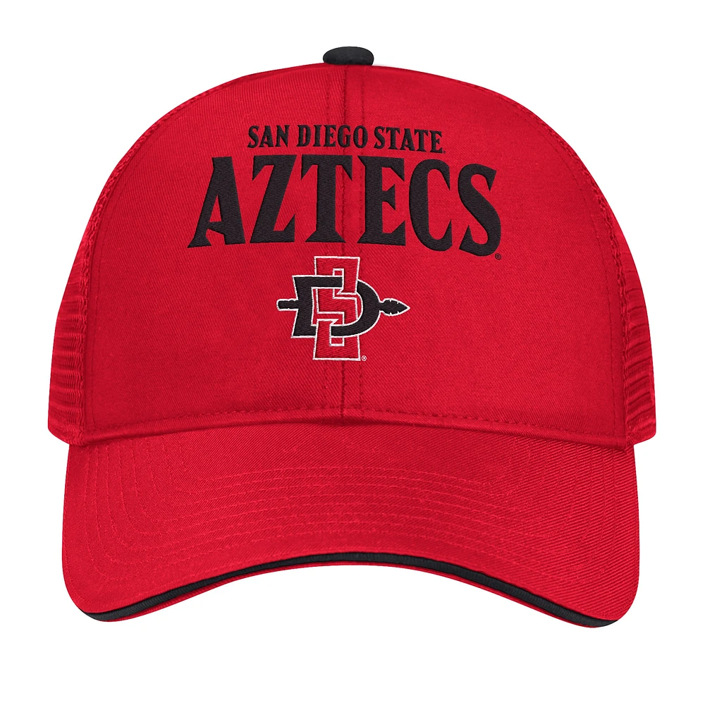 Casquette réglable Colosseum Cardinal San Diego State Aztecs Wyatt pour hommes