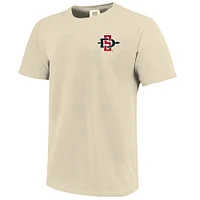 T-shirt crème pour homme avec motif mascotte des Aztèques de l'État San Diego