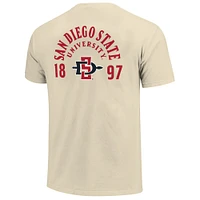 T-shirt crème pour homme avec motif mascotte des Aztèques de l'État San Diego