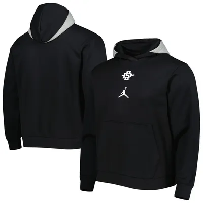 Lids San Diego State Aztecs Jordan Brand Basketball Icon Club Fleece  Pullover Hoodie - Black