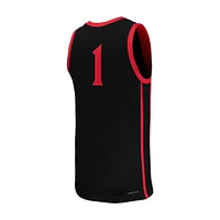 Men's Jordan Brand #1 Black San Diego State Aztecs Replica Basketball Jersey