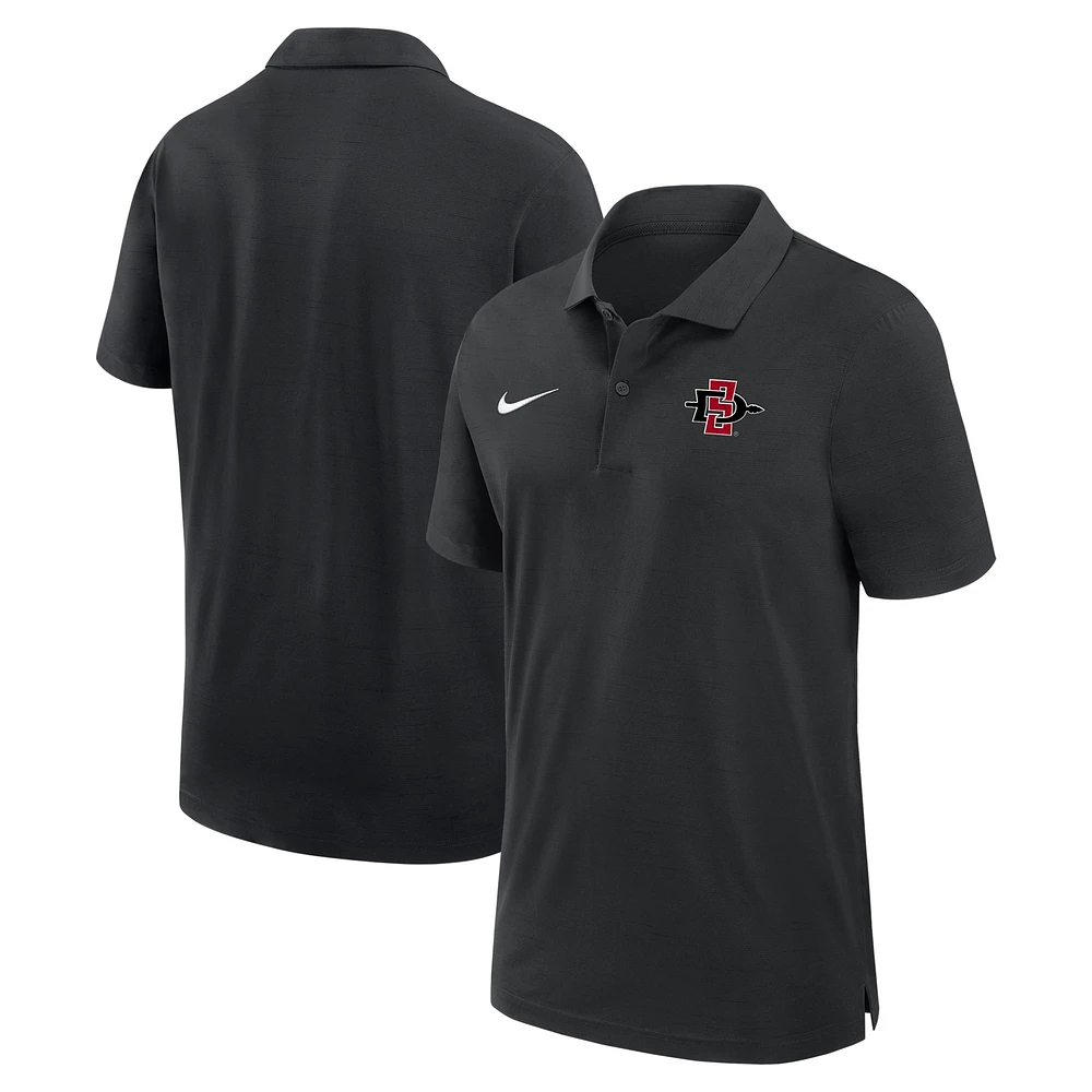 Men's Nike Black San Diego State Aztecs 2024 Sideline Coaches Performance Polo