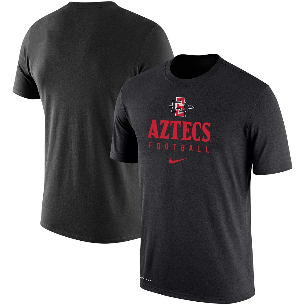 T-shirt Nike noir San Diego State Aztecs pour homme