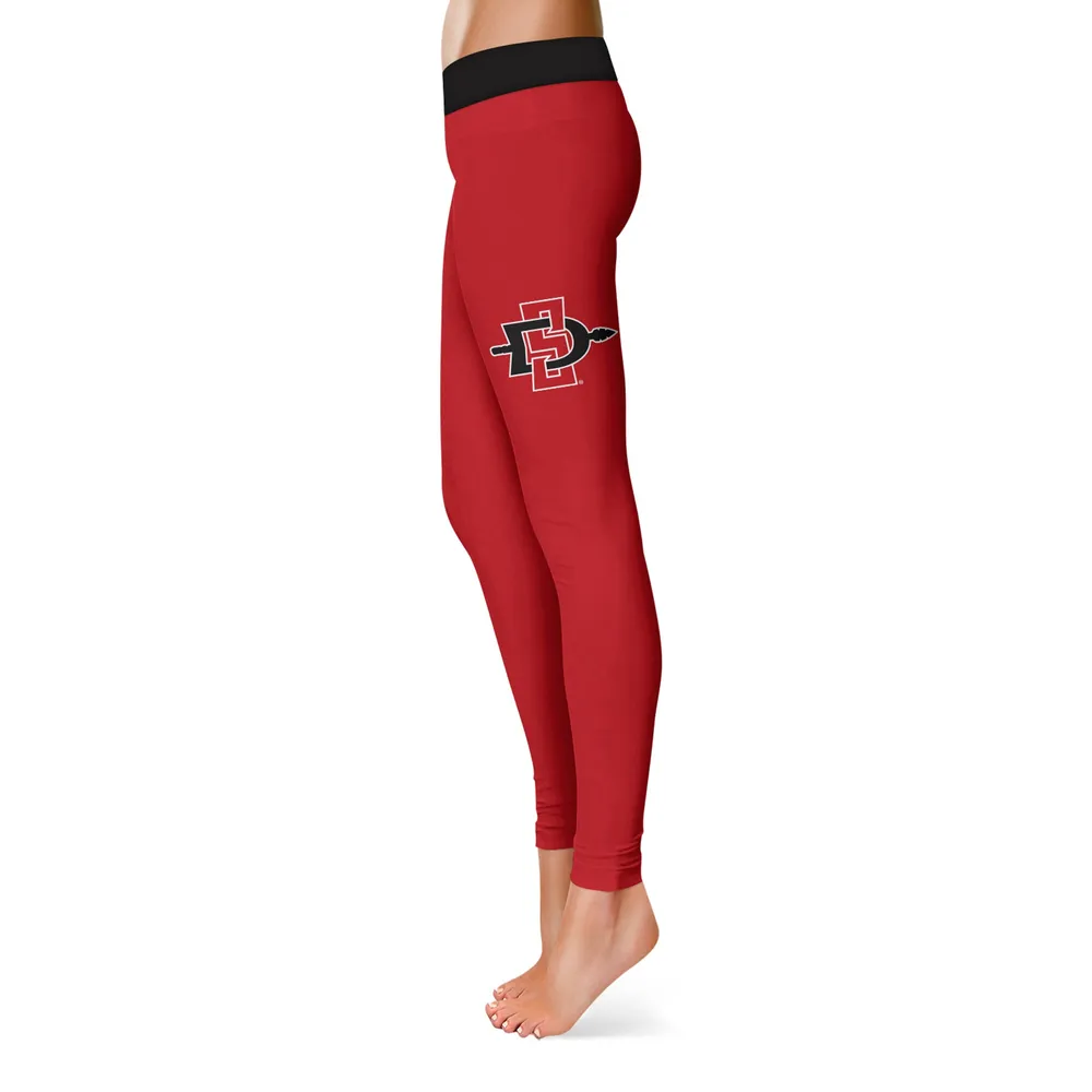 Lids San Diego State Aztecs Women's Solid Yoga Leggings - Cardinal