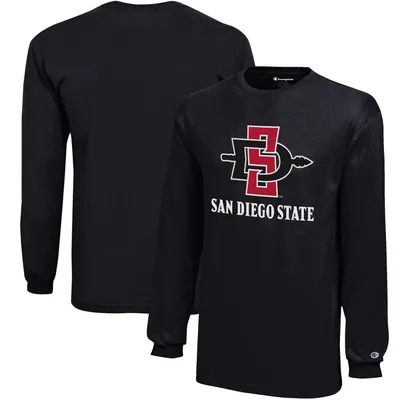 San Diego State Aztecs Champion Youth Jersey Long Sleeve T-Shirt - Black