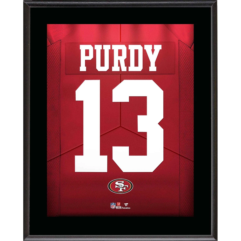 Brock Purdy San Francisco 49ers 10.5" x 13" Jersey Number Sublimated Player Plaque
