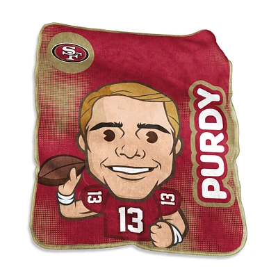 Couverture émoji Brock Purdy San Francisco 49ers 50" x 60"