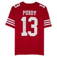 Maillot Nike Scarlet Limited dédicacé par Brock Purdy des 49ers de San Francisco