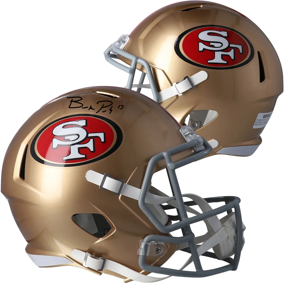 Riddell NFL San Francisco 49ers Speed Authentic Football Helmet , Gold ,  Medium