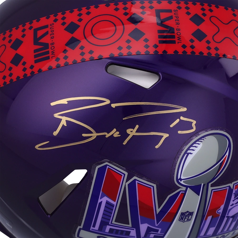 Brock Purdy San Francisco 49ers Autographed Riddell Super Bowl LVIII Speed Authentic Helmet  