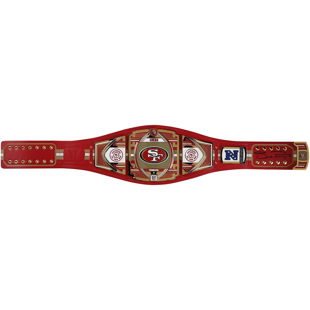 Brock Purdy San Francisco 49ers Autographed WWE Title Belt 