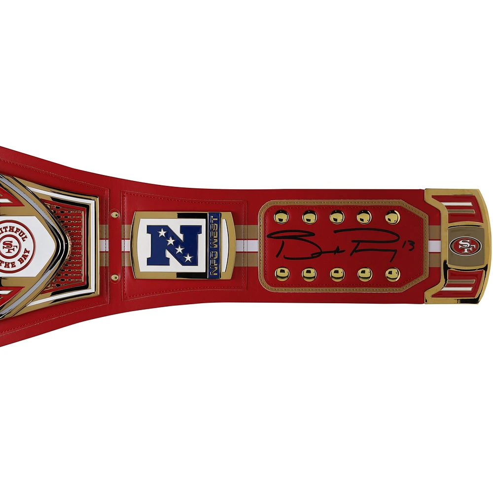 Brock Purdy San Francisco 49ers Autographed WWE Title Belt 
