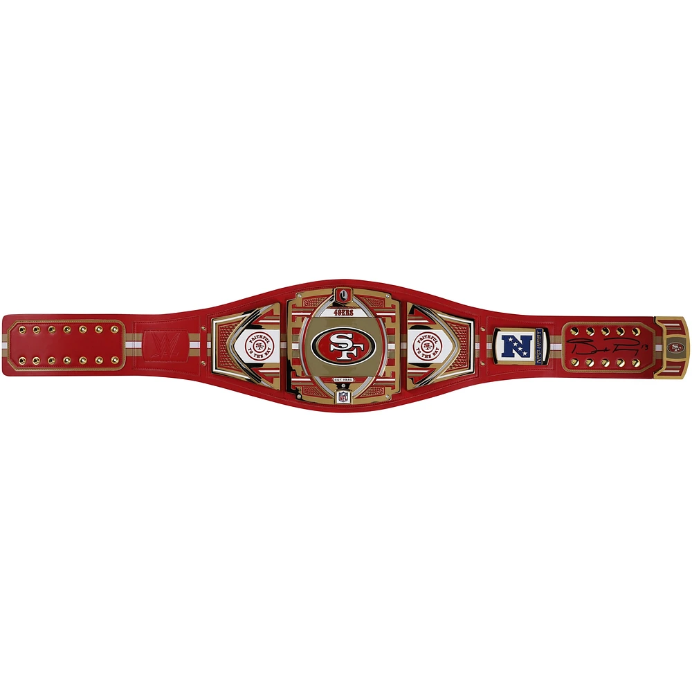 Brock Purdy San Francisco 49ers Autographed WWE Title Belt