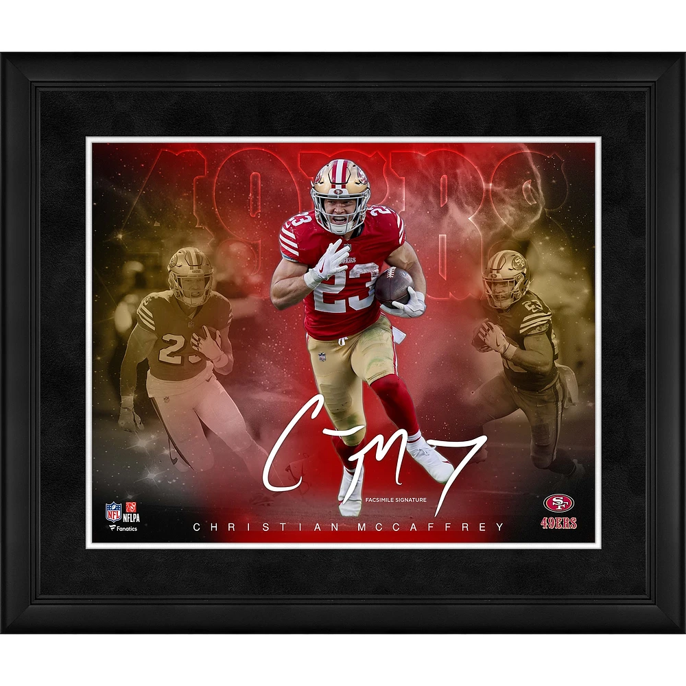 Christian McCaffrey San Francisco 49ers Framed 16" x 20" Stars of the Game Collage - Facsimile Signature