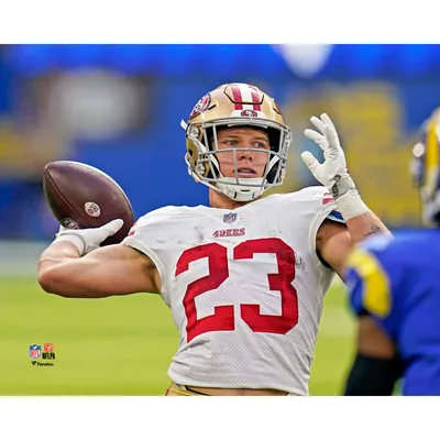 Christian McCaffrey San Francisco 49ers 10.5 x 13 Jersey Number Sublimated Player Plaque