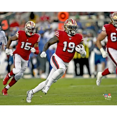 Deebo Samuel San Francisco 49ers Autographed 16 x 20 Touchdown Celebration in Rain Photograph