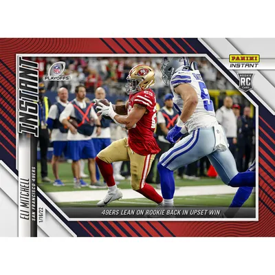 Elijah Mitchell San Francisco 49ers Fanatics Exclusive Parallel Panini Instant NFL Wild Card 49ers Lean on Rookie Back in Upset Win Single Rookie Trading Card - Limited Edition of 99