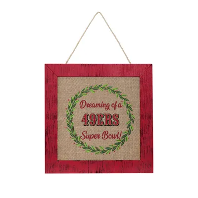 Lids San Francisco 49ers 28 x 44 Double-Sided Burlap House Flag