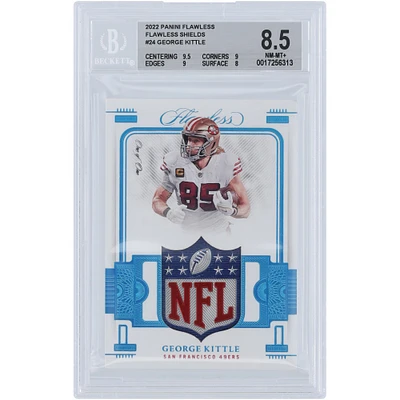 George Kittle San Francisco 49ers 2022 Panini Flawless NFL Shield Relic #FS-GK #1/1 BGS Authenticated 8.5 Card - 9.5,9,9,8 Subgrades