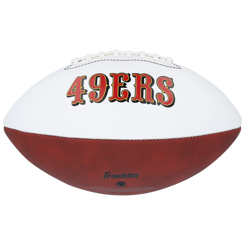 George Kittle San Francisco 49ers Autographed Franklin White Panel Football 