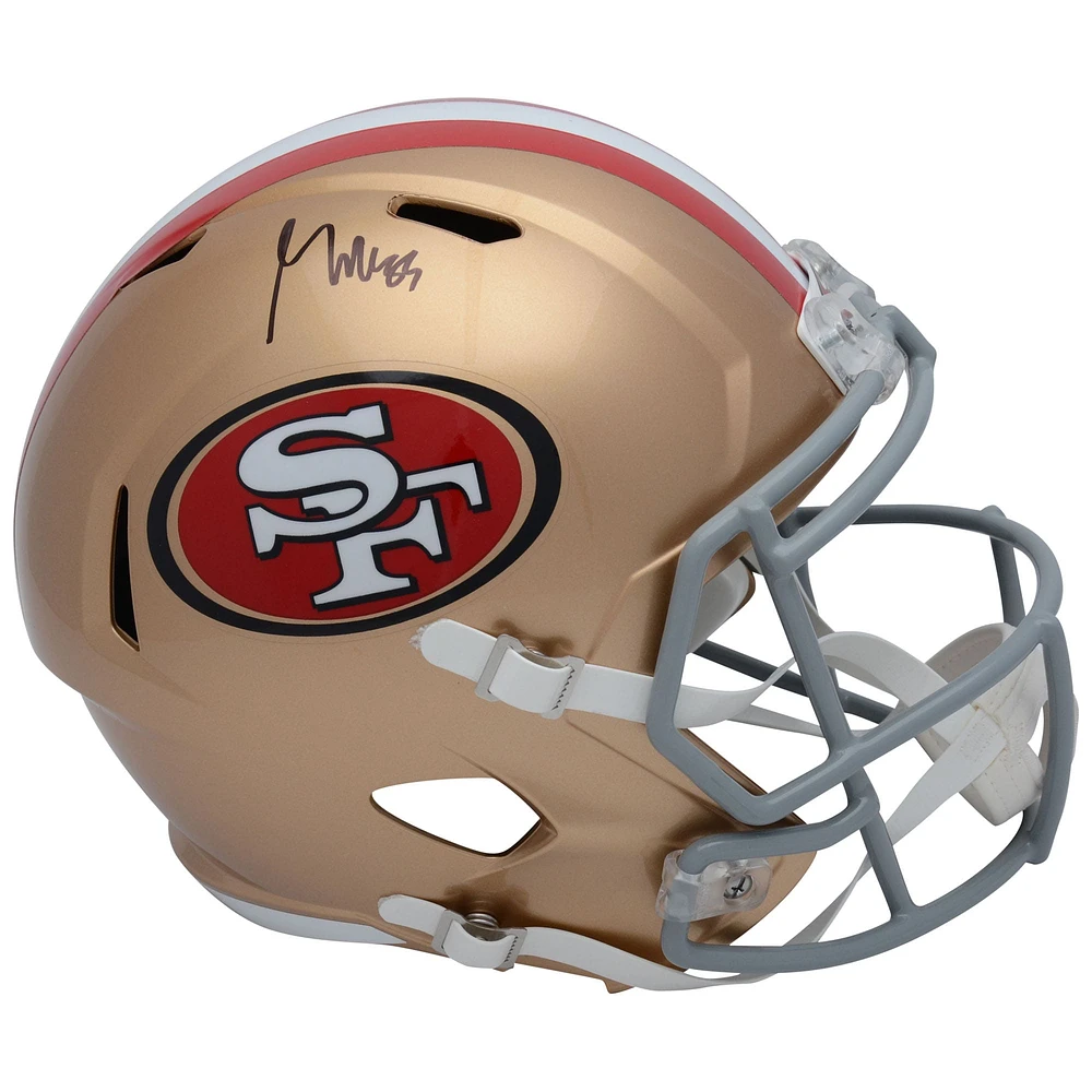 George Kittle San Francisco 49ers Casque Riddell Speed autographié