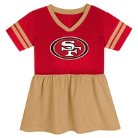 Girls Preschool Scarlet San Francisco 49ers Stadium Lights Fashion Jersey Dress