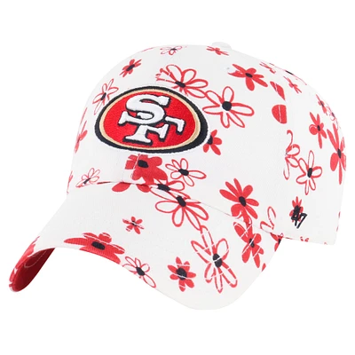 Girls Toddler '47 White San Francisco 49ers Daisy Delight Clean Up Adjustable Hat