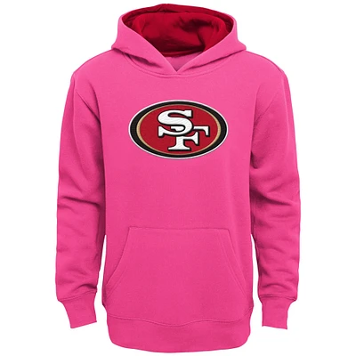 Girls Youth Pink San Francisco 49ers Prime Pullover Hoodie